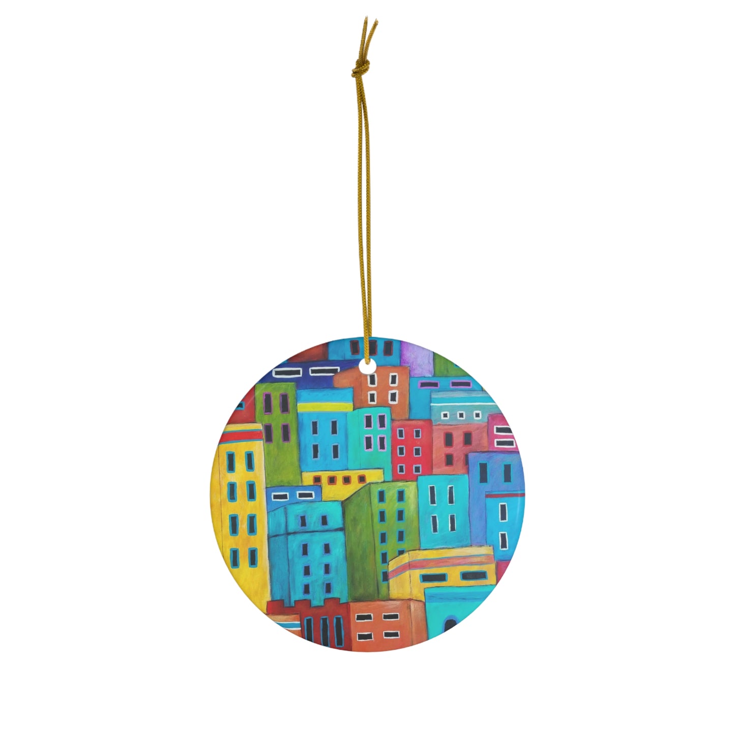 Neighbors Ceramic Ornament