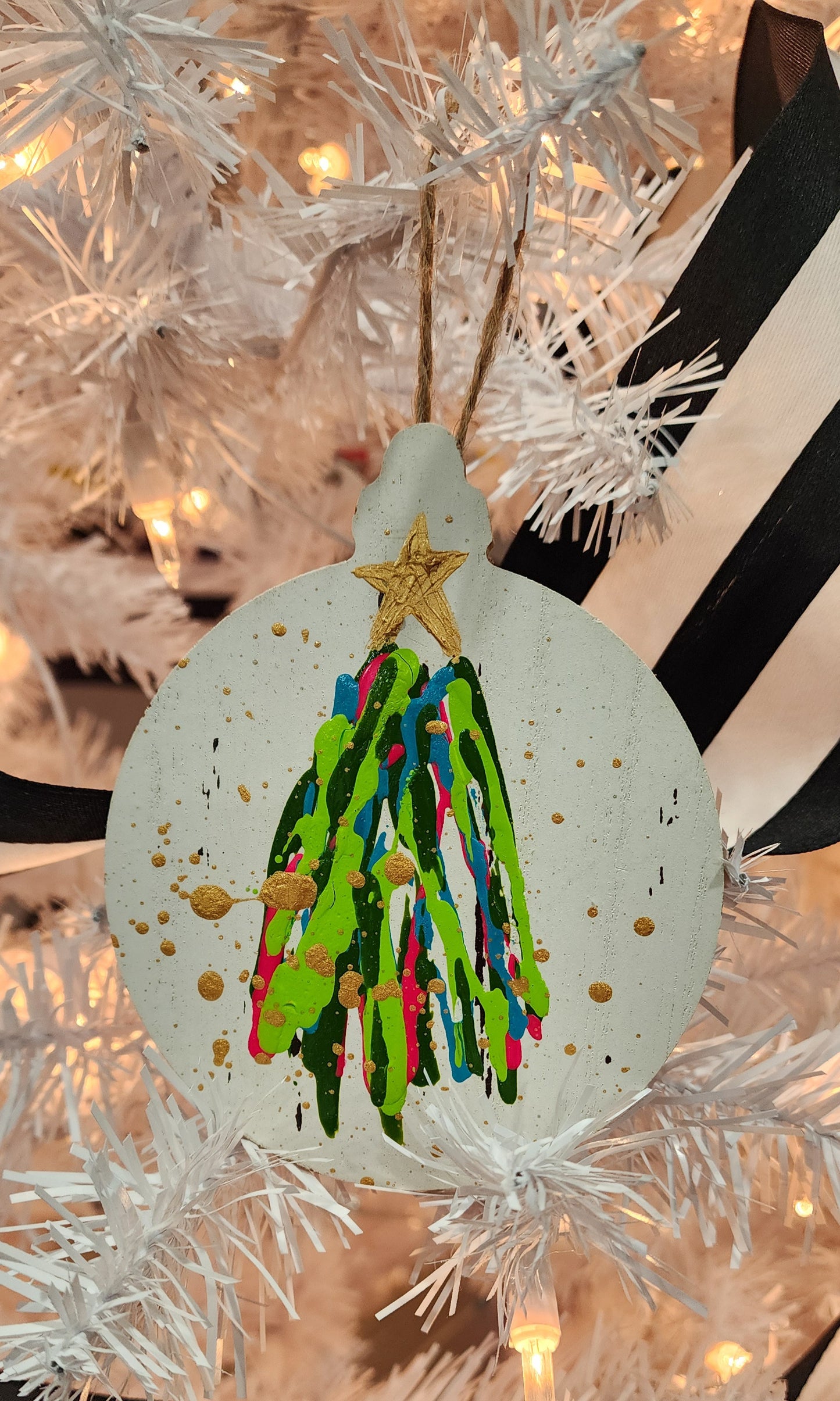Abstract Christmas Tree Ornament