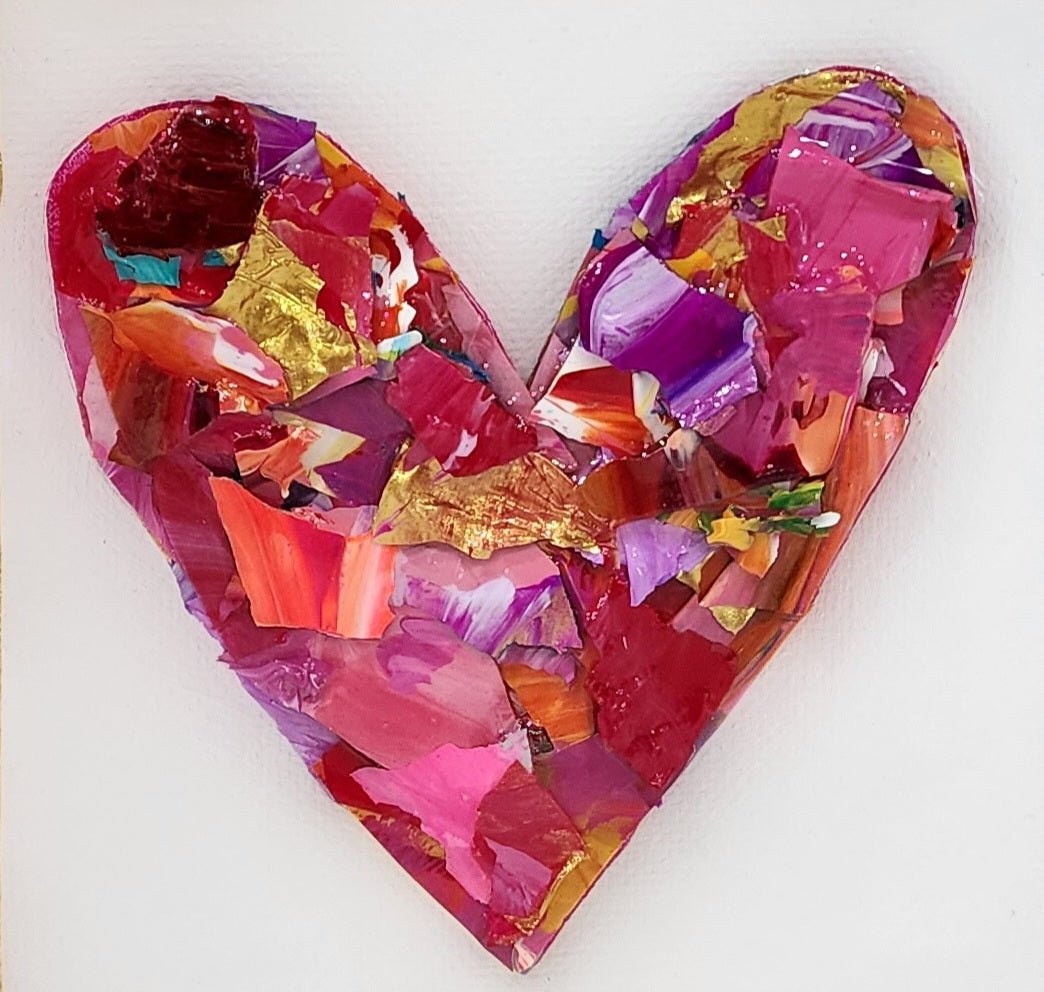Heart Pieces 12--4 x 4