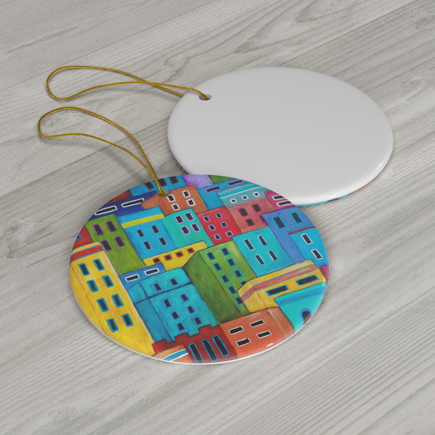 Neighbors Ceramic Ornament