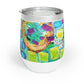 Happy Thoughts Art Wine Tumbler