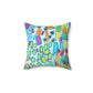 "Happy Thoughts" Polyester Square Pillow