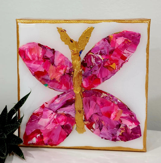 Butterfly 5 x 5 with Gold Edges