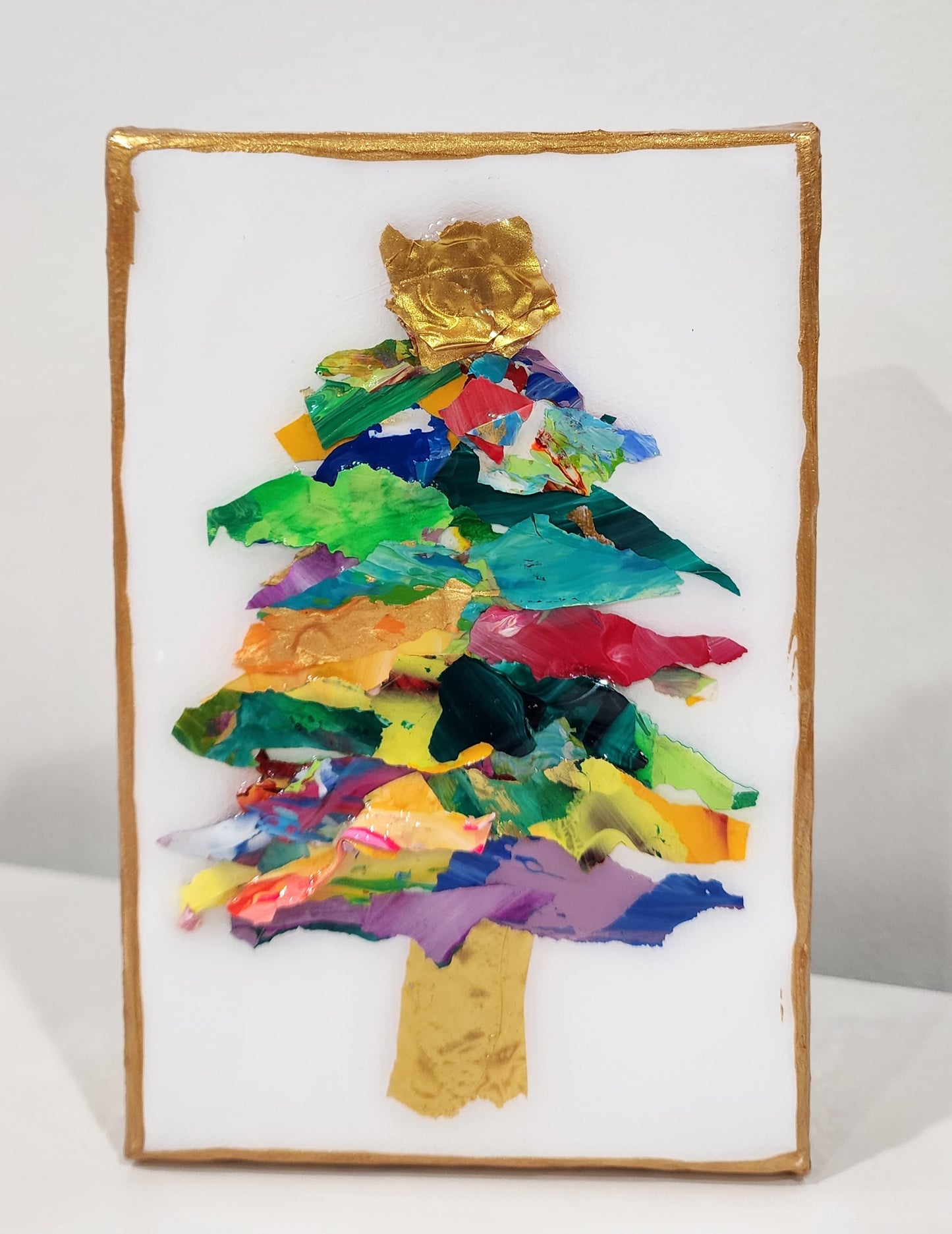 Christmas Tree 4 x 6 with Gold Edges