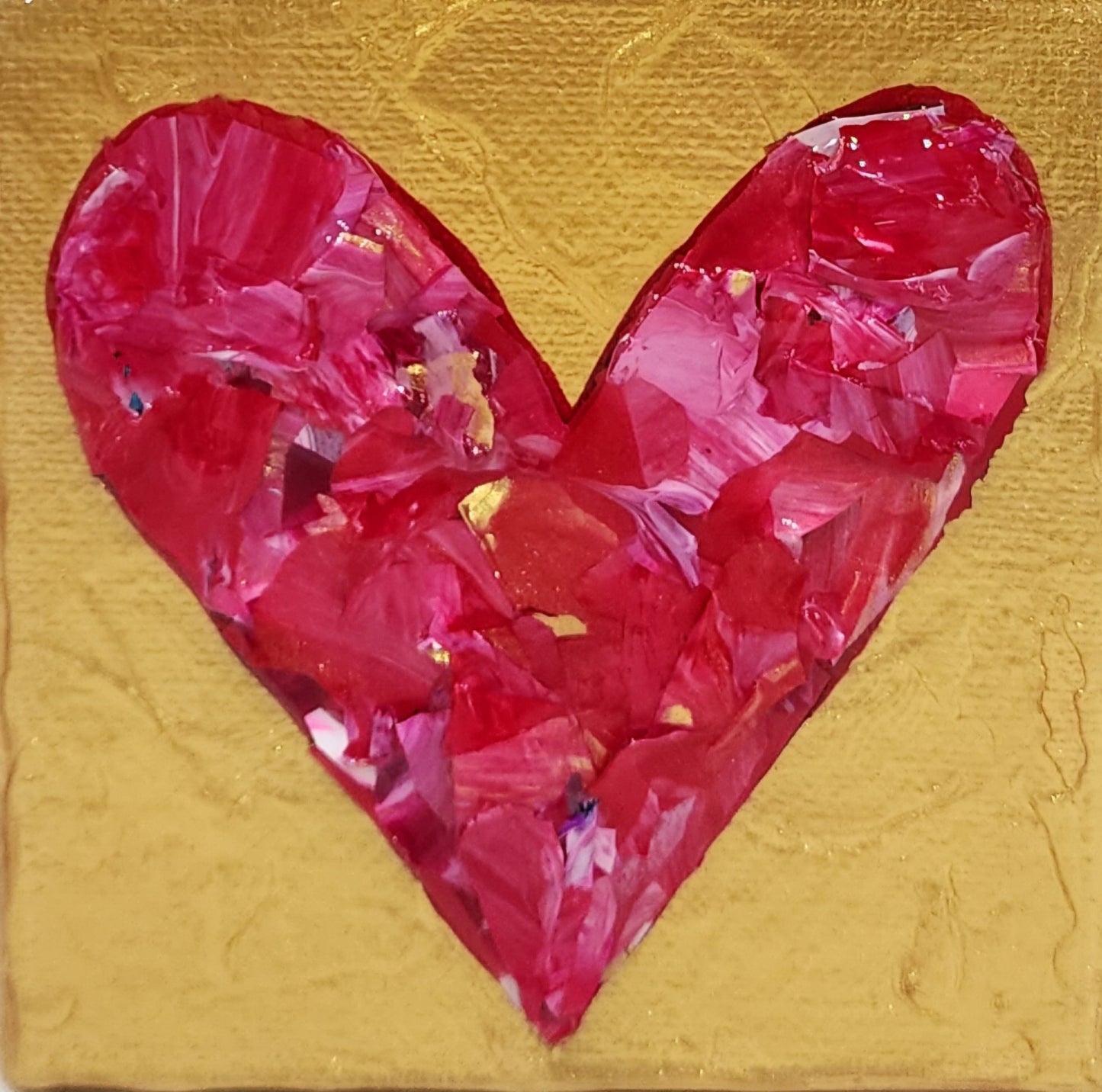 Heart Pieces 13--4 x 4