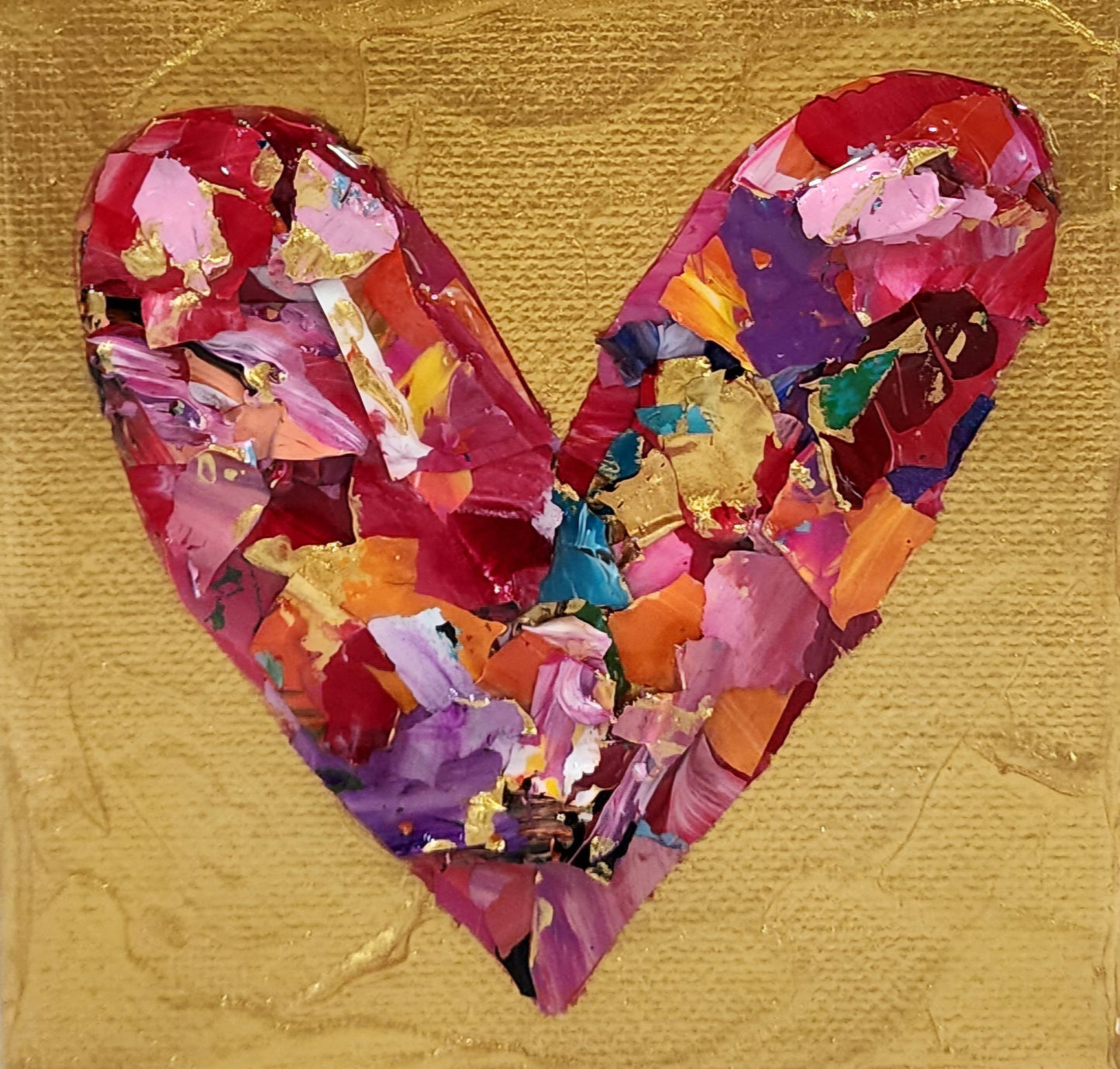 Heart Pieces 11 --4 x 4