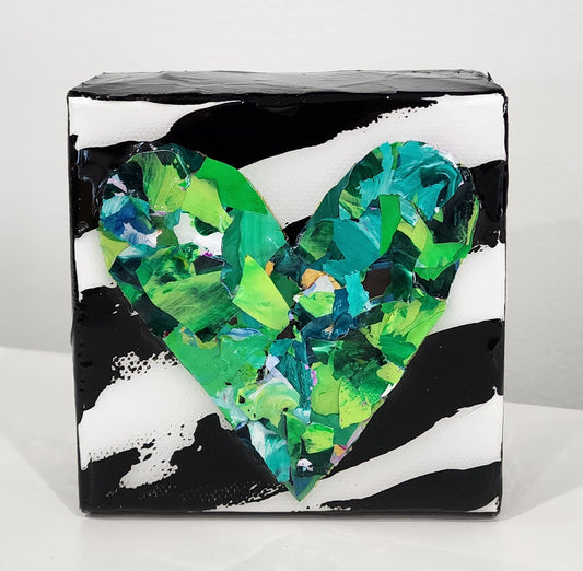 Heart Pieces --4 x 4