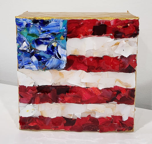 Flag 5 x 5 with Gold Edges