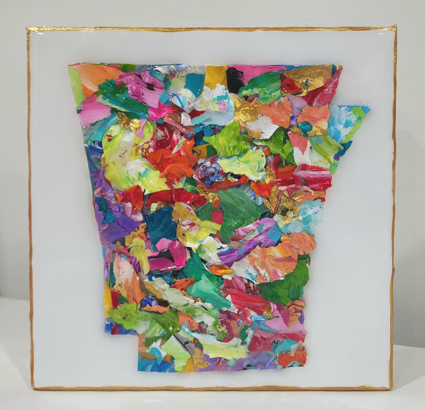 Arkansas 8 x 8 with Gold Edges