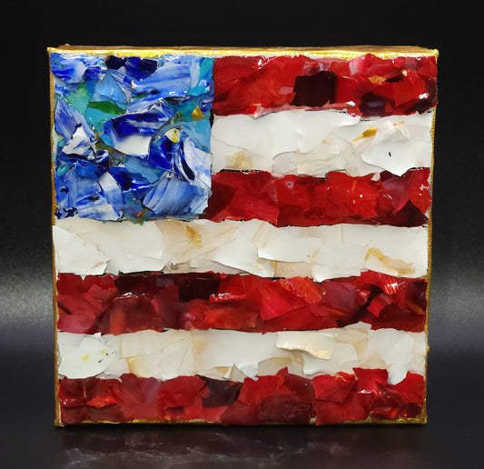 Flag 5 x 5 with Gold Edges