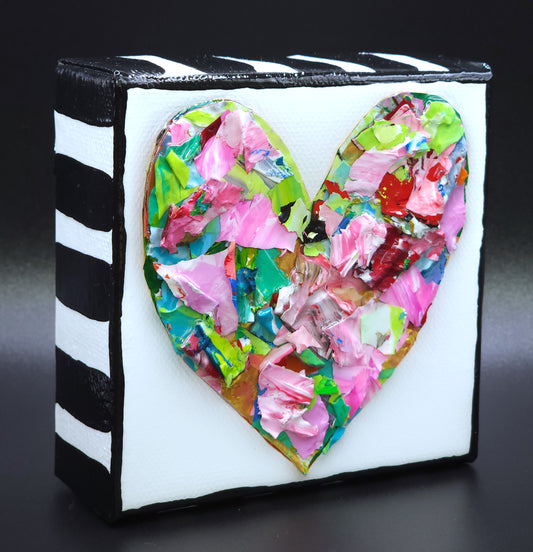 Heart Pieces --4 x 4
