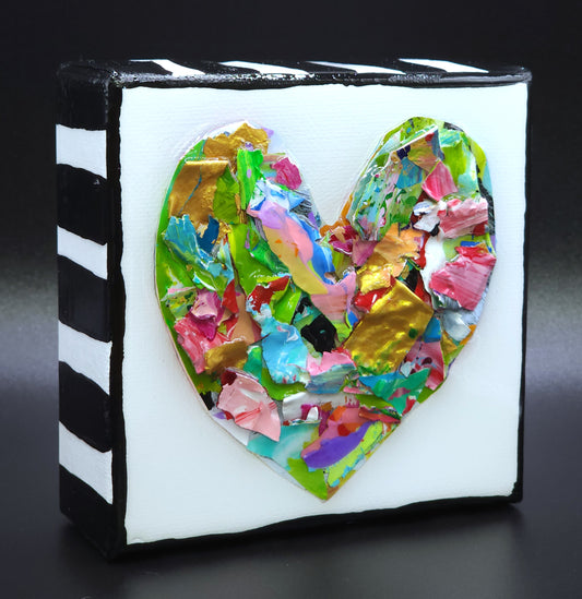 Heart Pieces --4 x 4