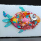 Recycled Acrylic Fish Art 4 x 6 - "Cora"