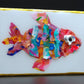 Recycled Acrylic Fish Art 4 x 6 - "Margo"