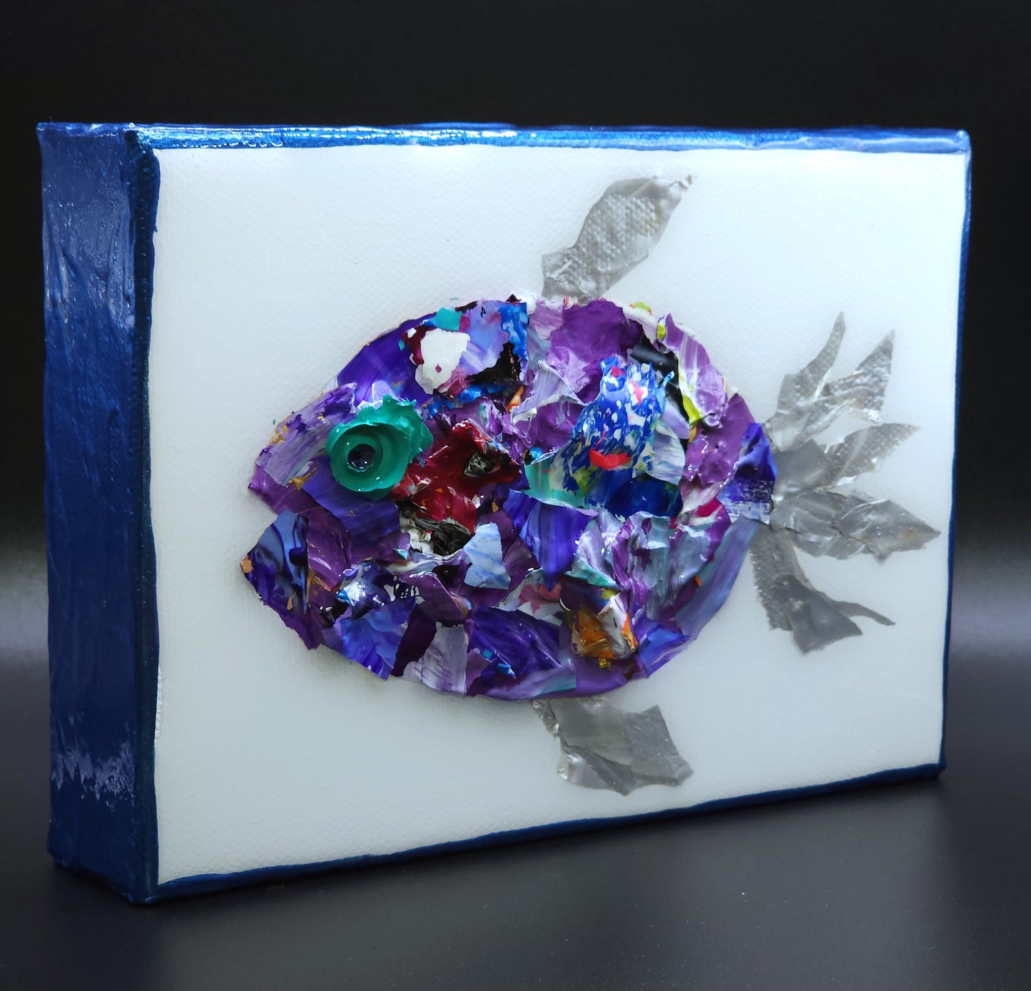 Recycled Acrylic Fish Art 5 x 7 - "Indie"