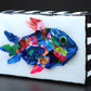Recycled Acrylic Fish Art 4 x 6 - "Theo"
