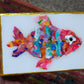 Recycled Acrylic Fish Art 4 x 6 - "Margo"