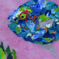 Recycled Acrylic Fish Art 8 x 8 - "Cleo"