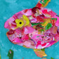 Recycled Acrylic Fish Art 8 x 8 - "Etta"