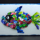 Recycled Acrylic Fish Art 5 x 7 - "Felix"