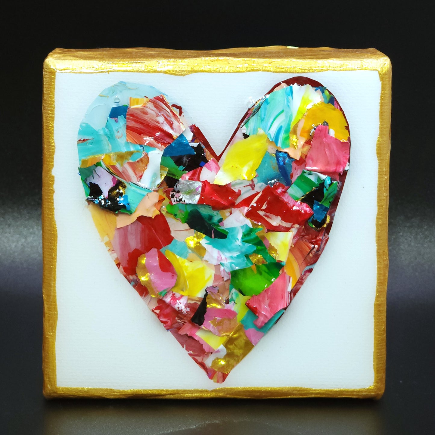 Heart Pieces --4 x 4