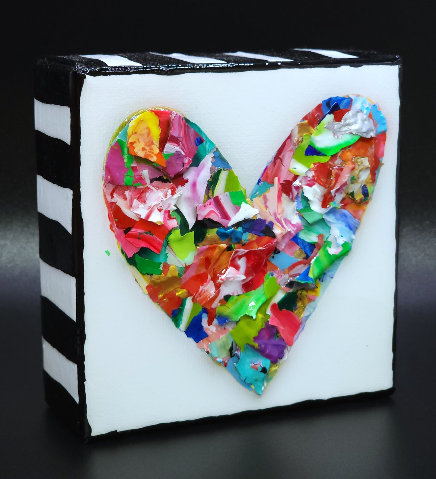 Heart Pieces --4 x 4