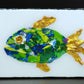 Recycled Acrylic Fish Art 5 x 7 - "Darwin"