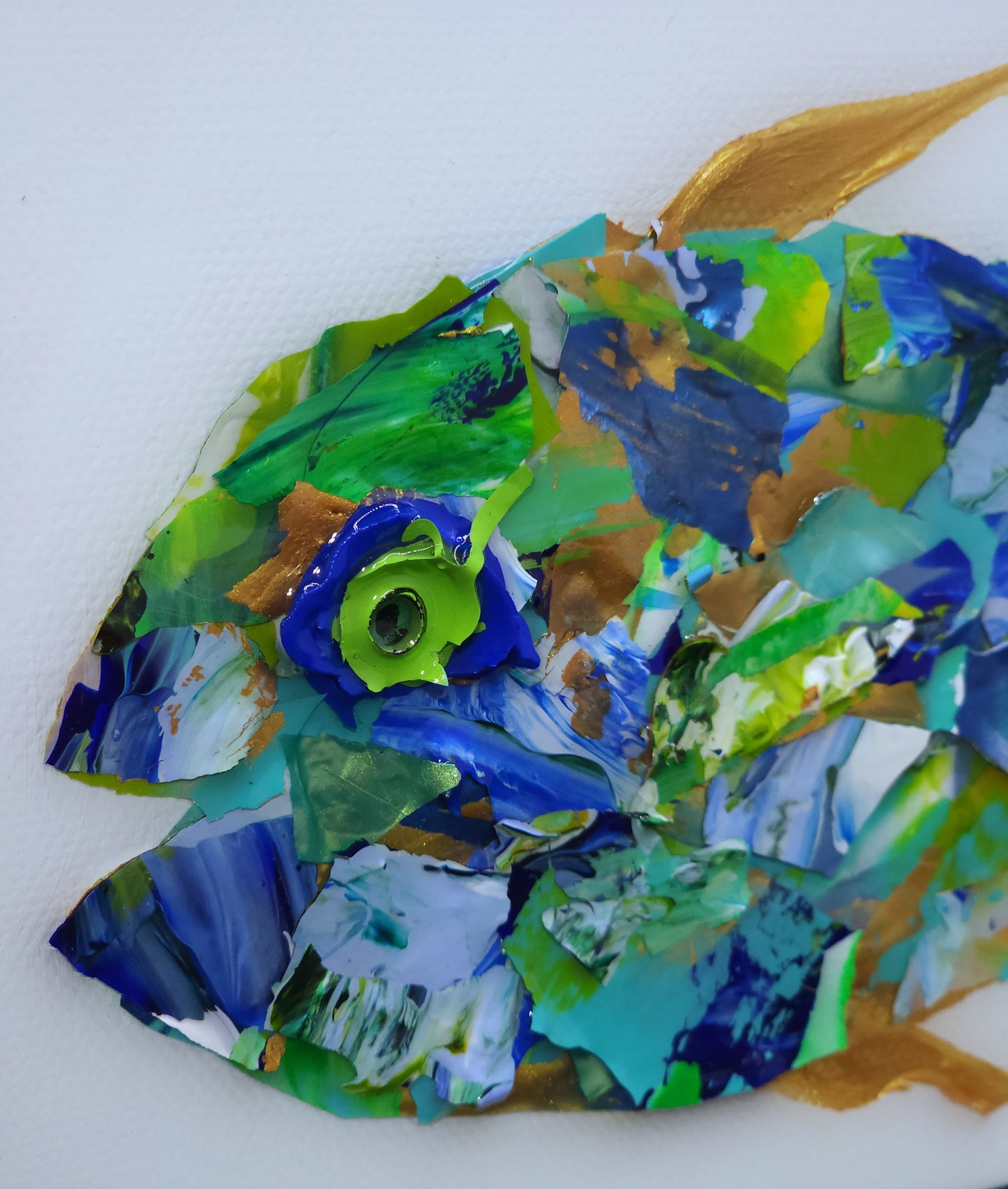 Recycled Acrylic Fish Art 5 x 7 - "Rio"