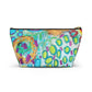 "Happy Thoughts" Accessory Pouch w T-bottom