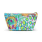 "Happy Thoughts" Accessory Pouch w T-bottom