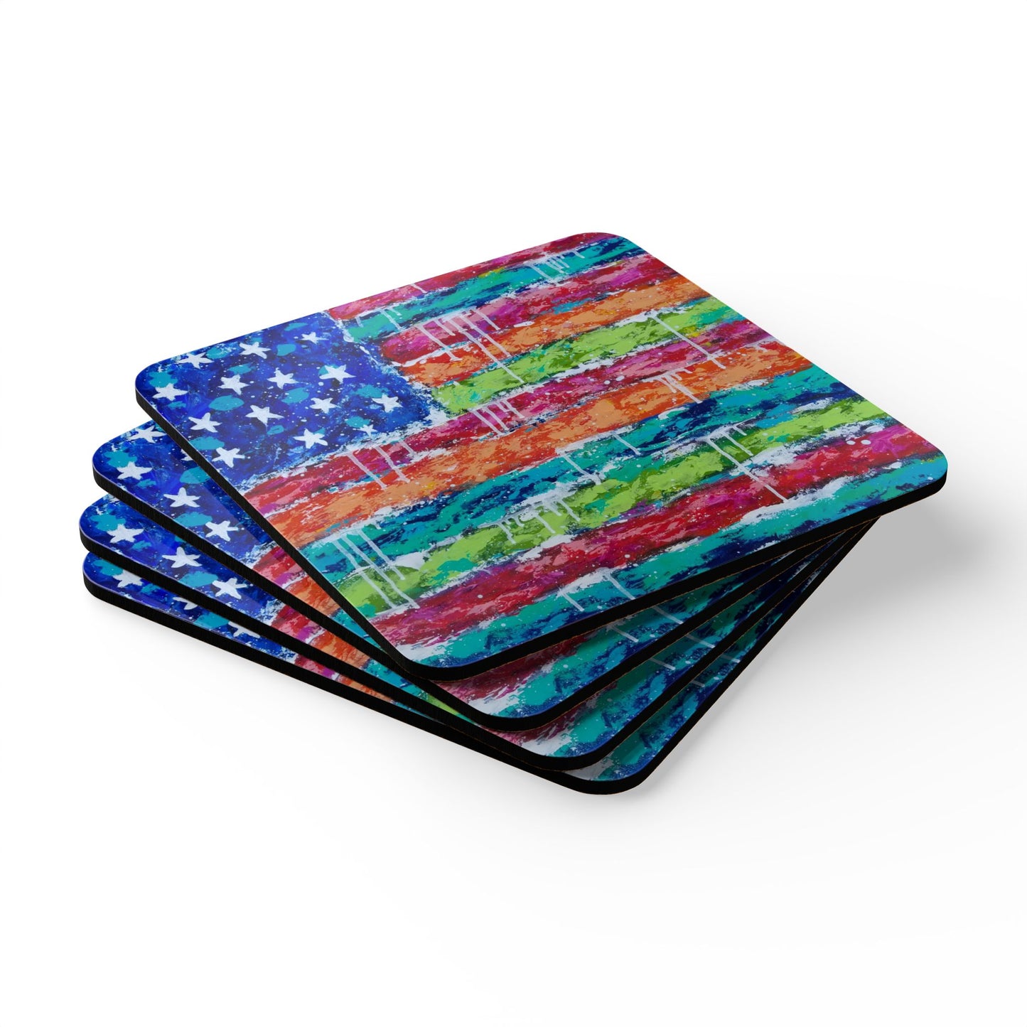 Flag 4 Coaster Set