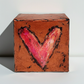 Heart on Bronze 4 x 4