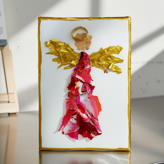 Angel of Love - Colorful Original Resin Art 4 x 6