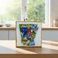 Colorful Arkansas Resin Art – Original 5 × 5 Artwork