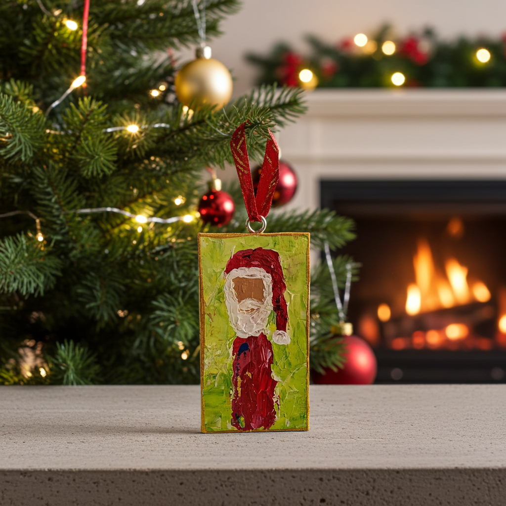 Jolly Santa Ornament