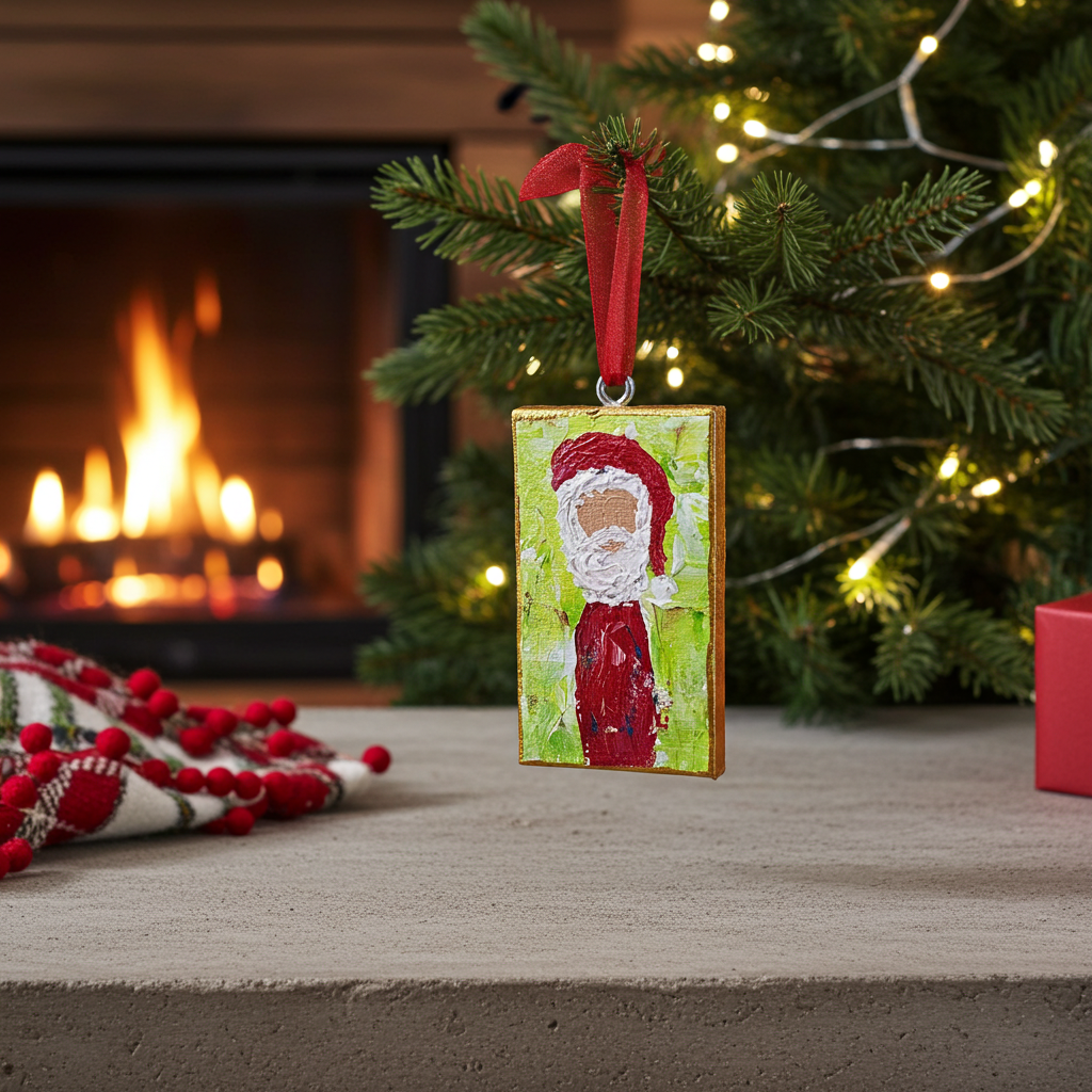 Jolly Santa Ornament