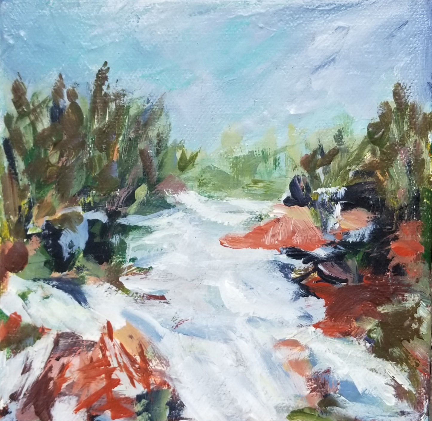 Walk In The Snow 6 x 6